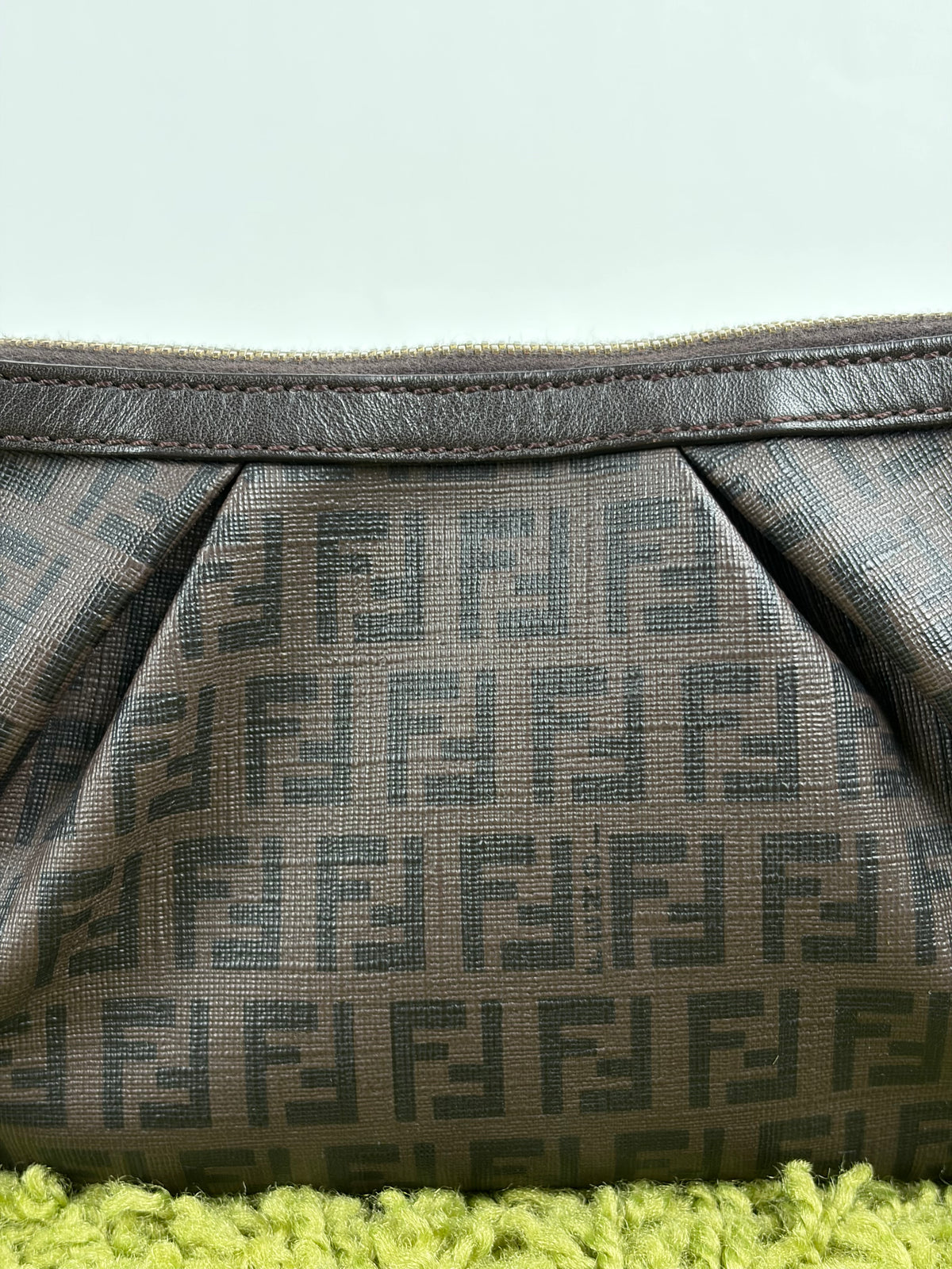 Borsa Fendi Baguette in tela Marrone