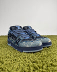 Louis Vuitton Trainer in denim Blu 7.5