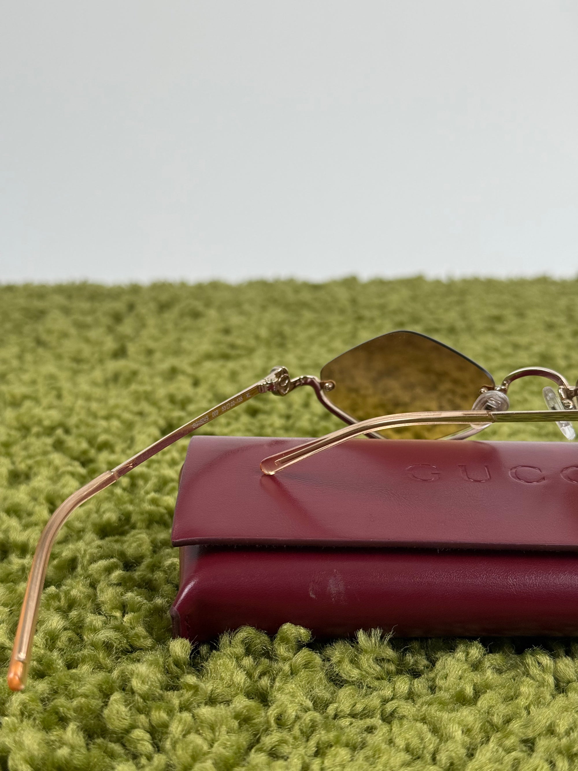 Occhiali Gucci con lenti geometriche