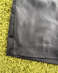 Pantaloncino Prada con pannello frontale in pelle Nero 48