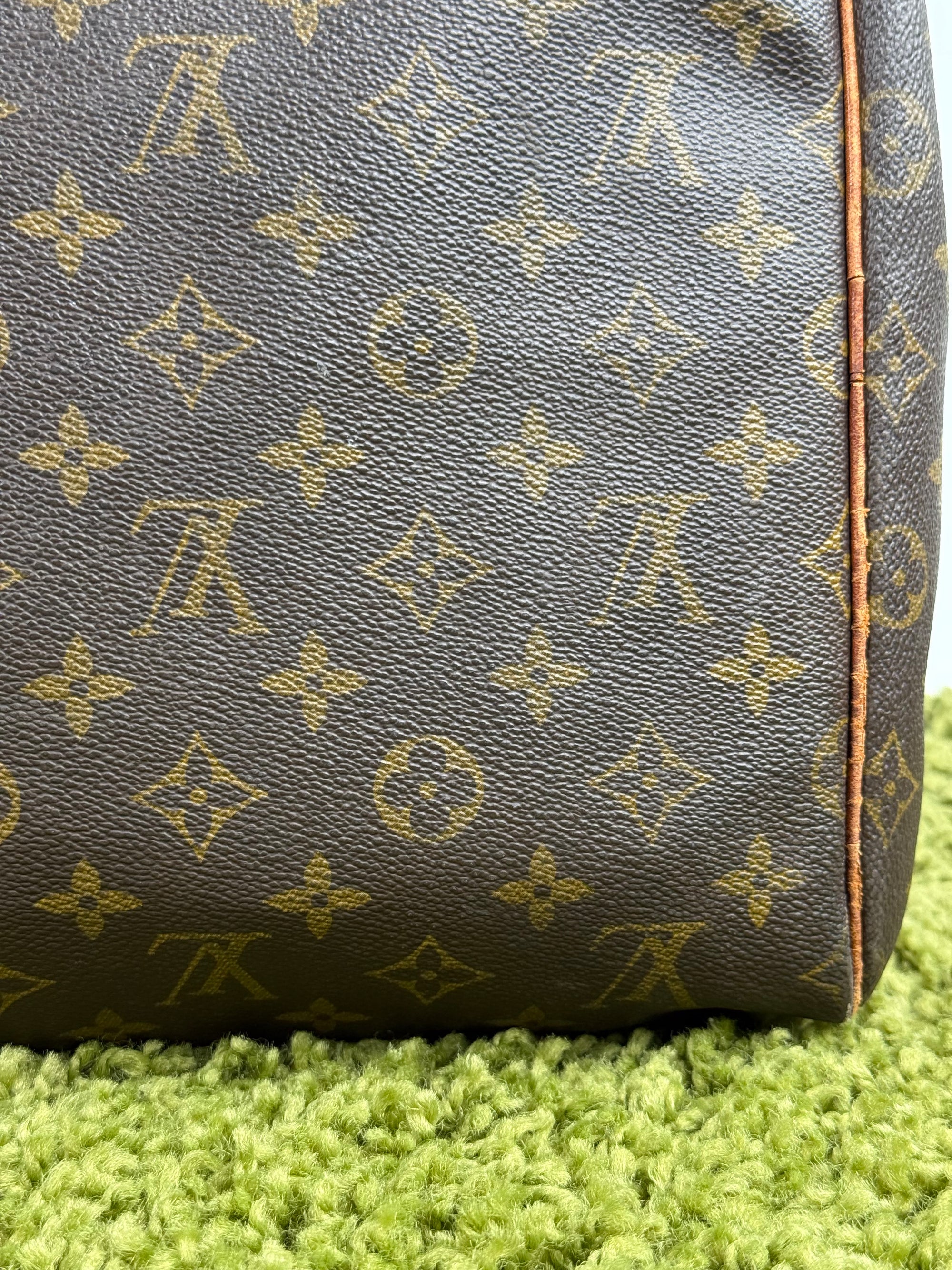 Borsone Keepall Louis Vuitton 55 vintage Marrone