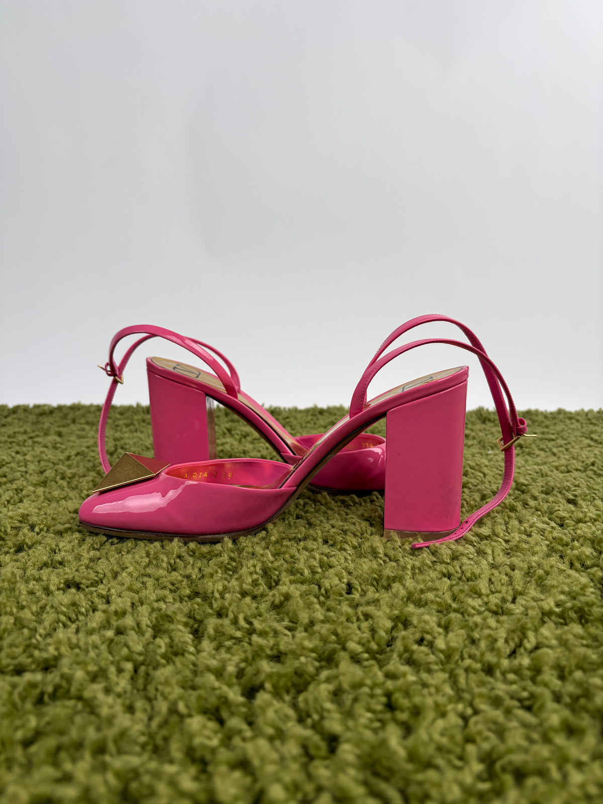 Sandali Valentino Garavani slingback onestud Rosa 39
