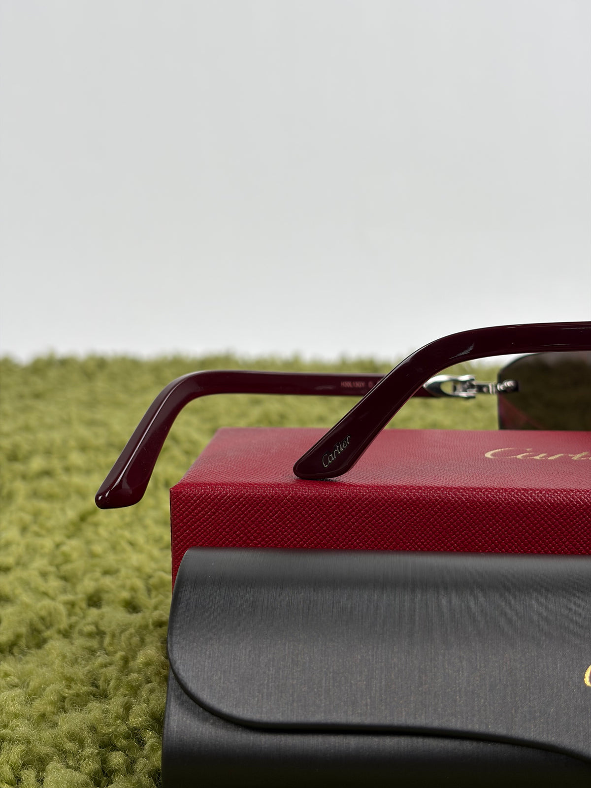 Occhiali da sole Cartier Decor C Rosso
