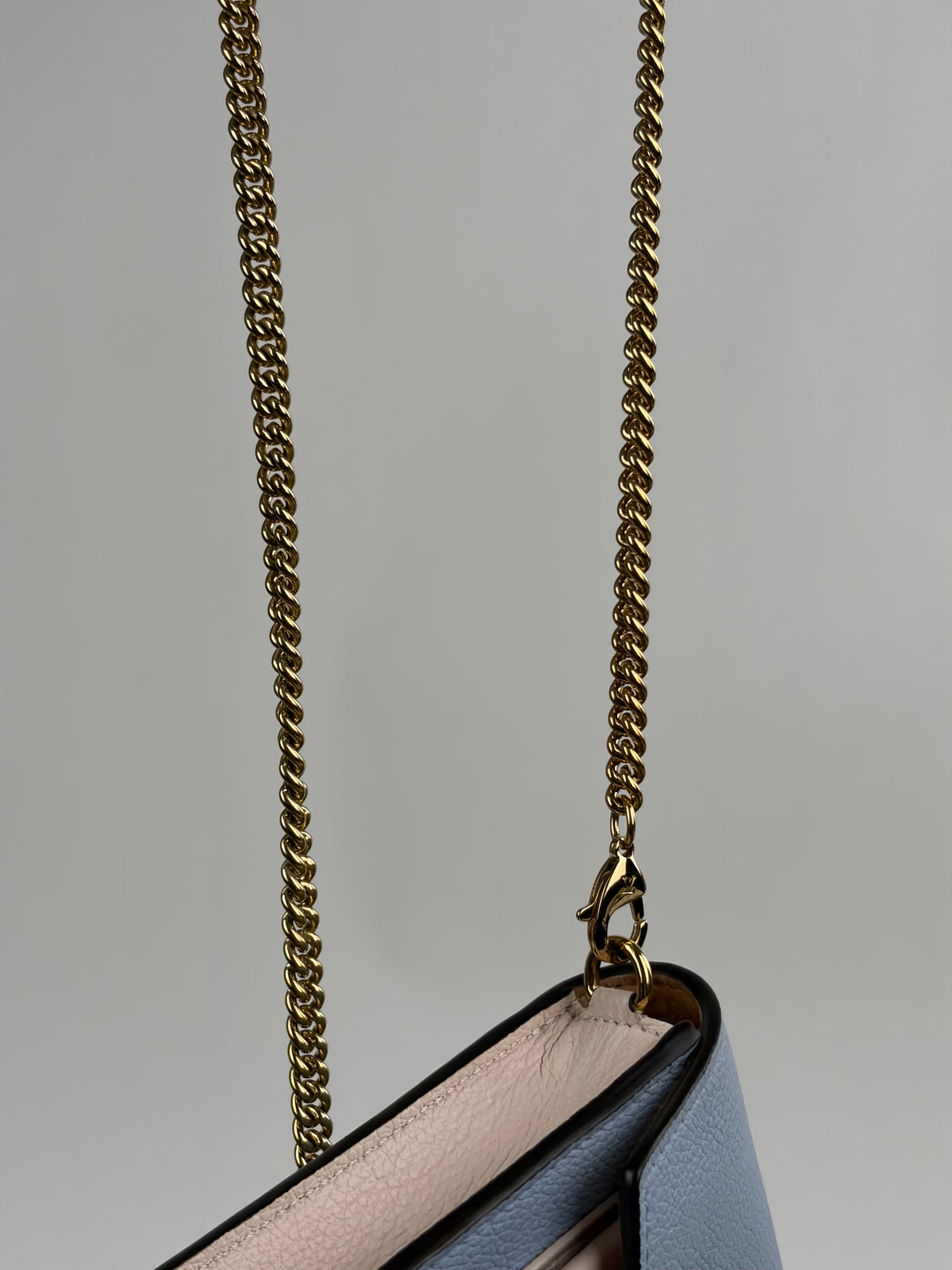 Pochette Louis Vuitton Mylockme Chain Azzurro