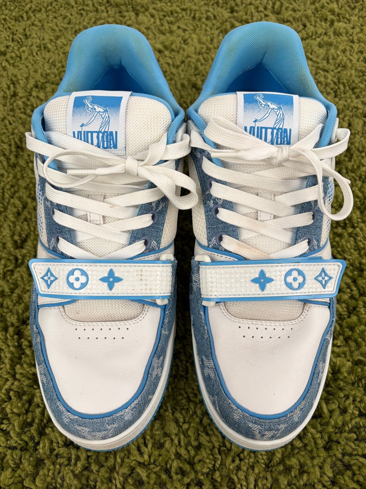 Louis Vuitton Trainer in Denim Azzurra 8 - Second Hand Di Fiore