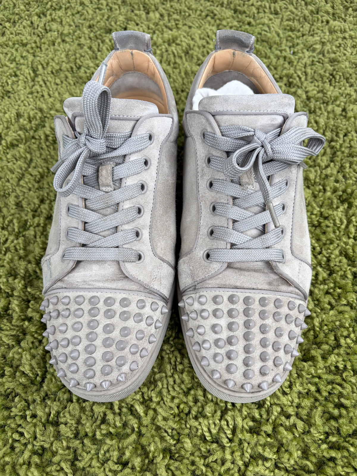 Christian Louboutin Spikes Low Grigia 42