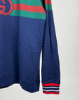 Felpa Gucci Size XXL blu verde e rossa