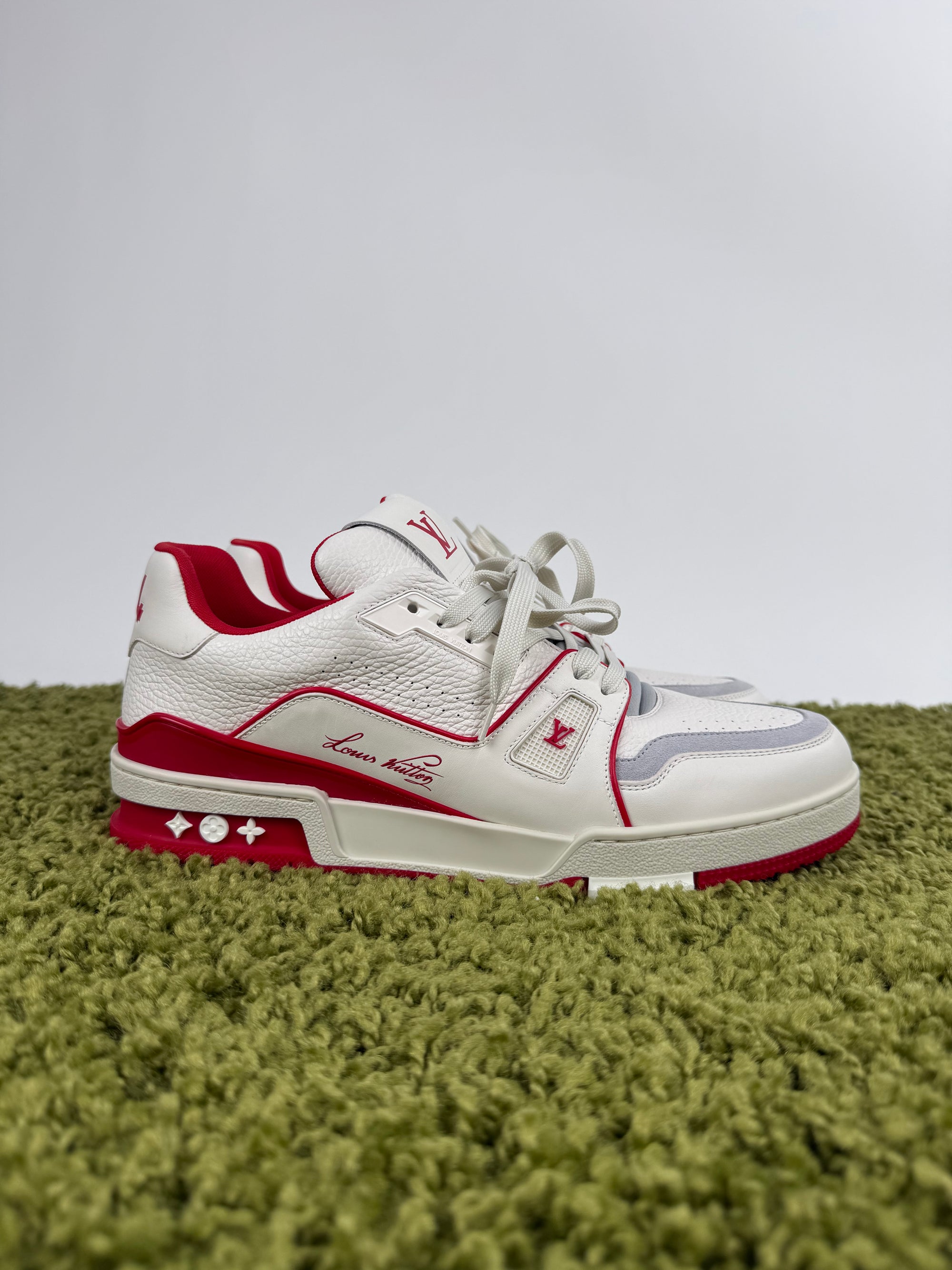 Louis Vuitton Trainer Bianca Rossa 9.5