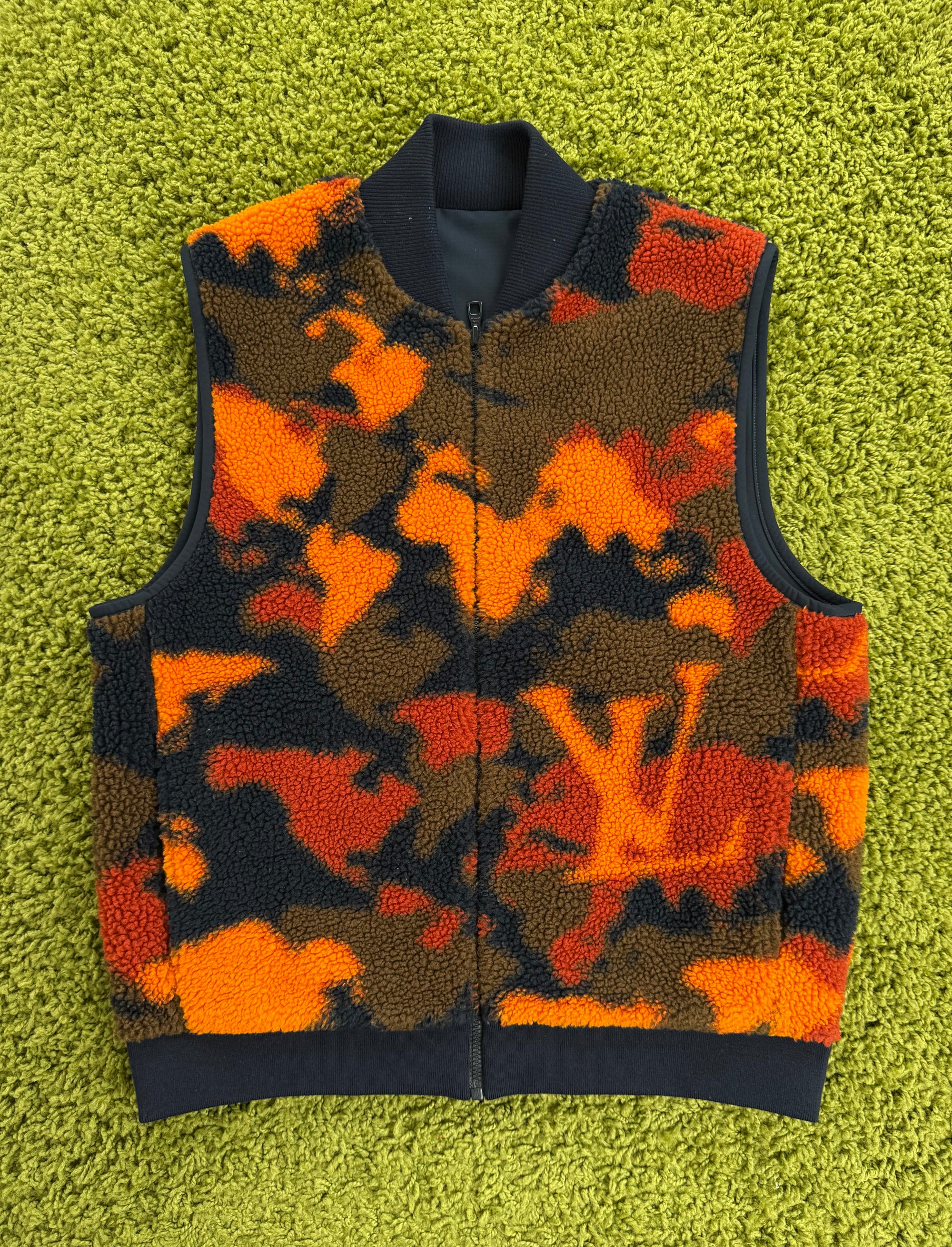 Smanicato Reversibile Louis Vuitton Nero Arancione Camouflage XL
