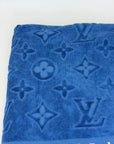 Asciugamano Louis Vuitton blu e bianco