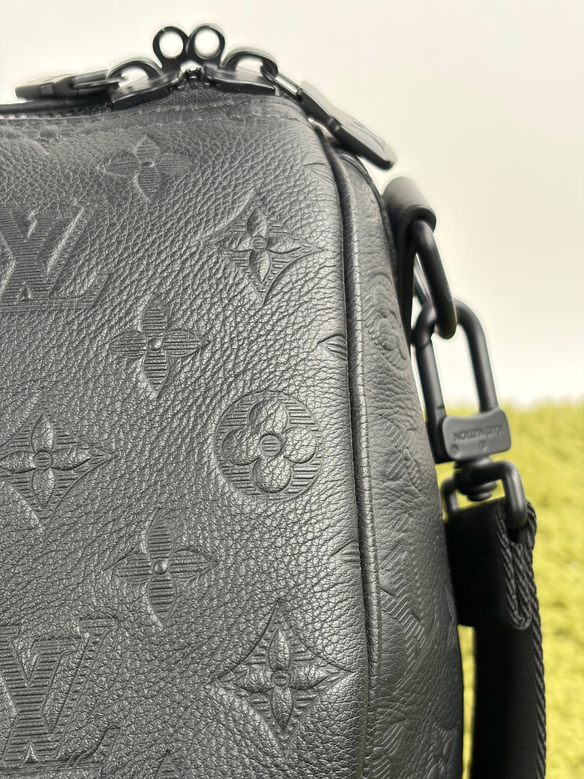 Borsone keepall Louis Vuitton Bandoulière 50 Nera