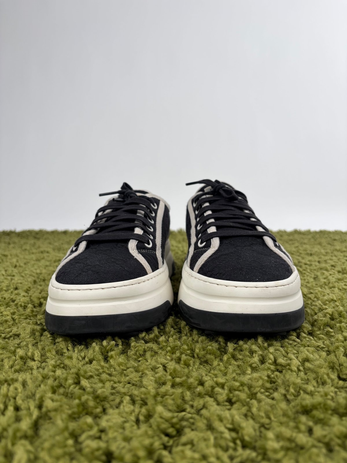 Gucci Tennis Platform Nero 8+ - Second Hand Di Fiore