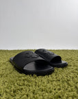 Sandali Slide Chrome Hearts in pelle Nero 45