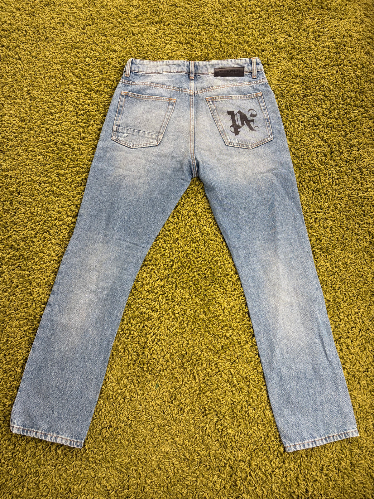 Jeans distressed Palm Angels in Denim 32