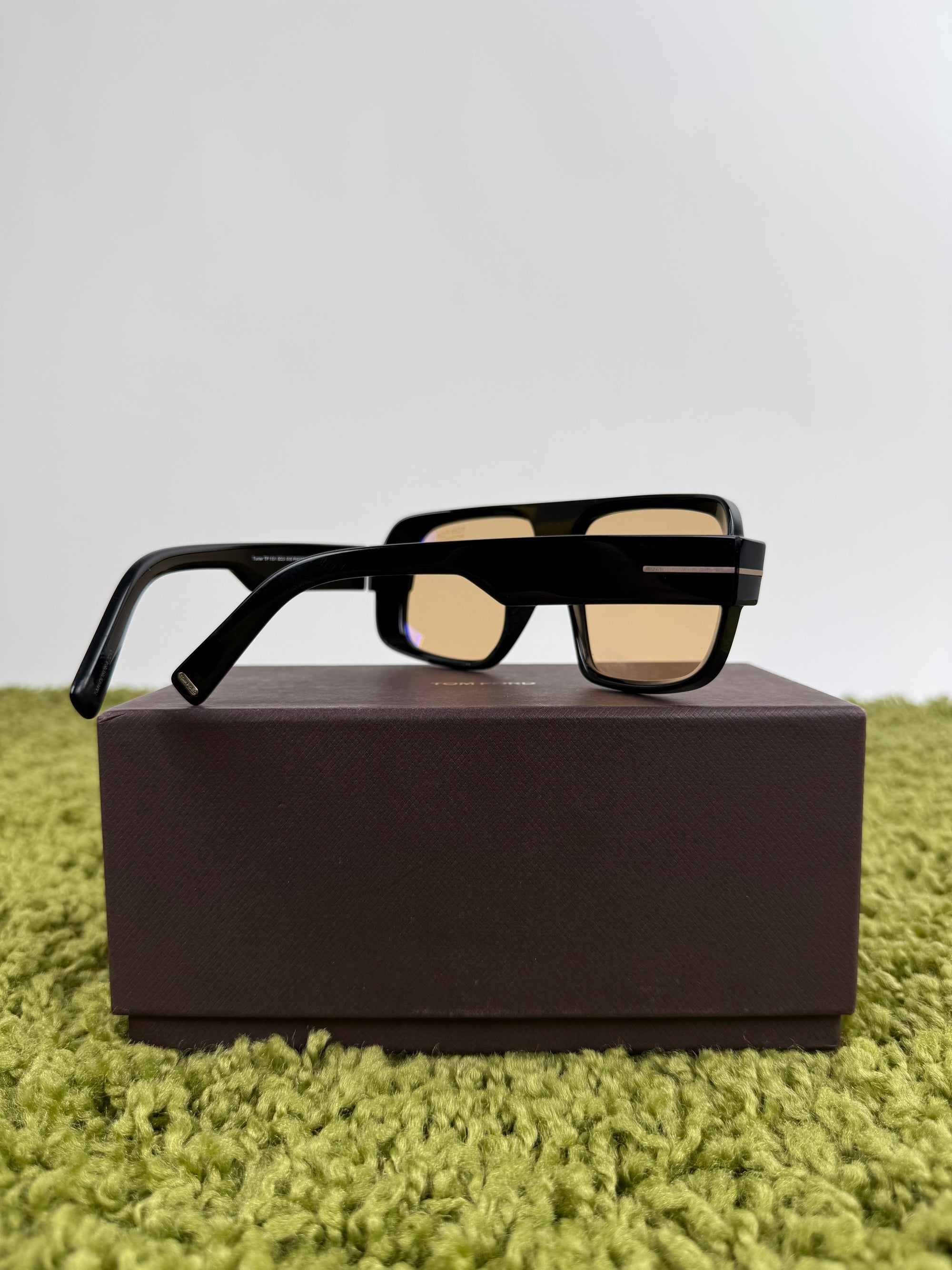 Occhiali Da sole TomFord Neri con lente gialla