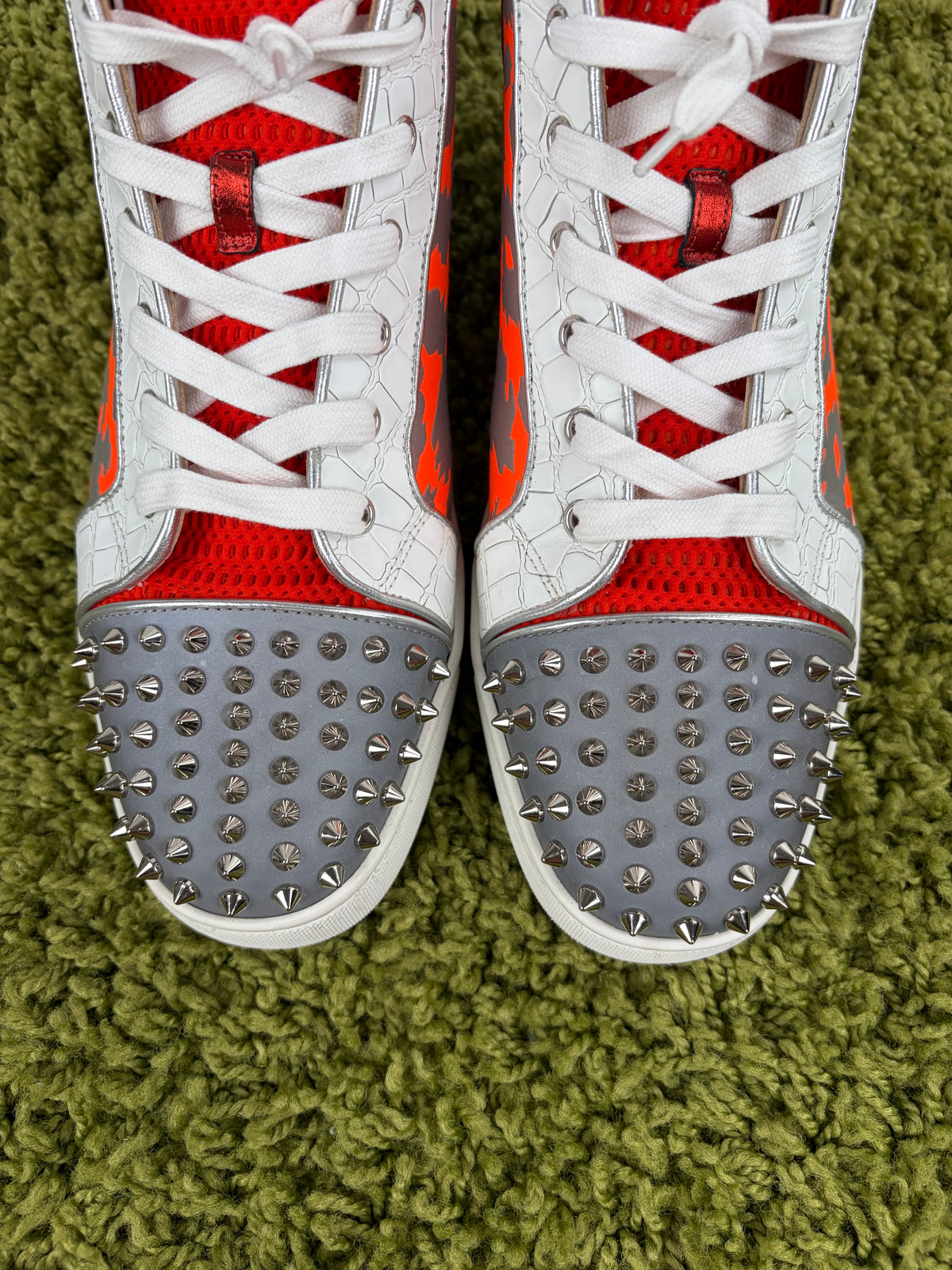 Christian Louboutin Spikes High Bianca Multicolor 44.5