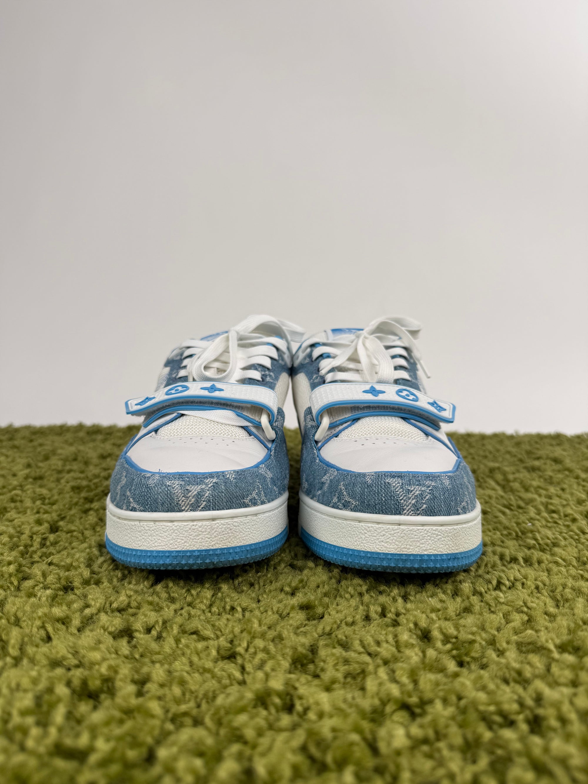 Louis Vuitton Trainer In Denim Azzurra 8