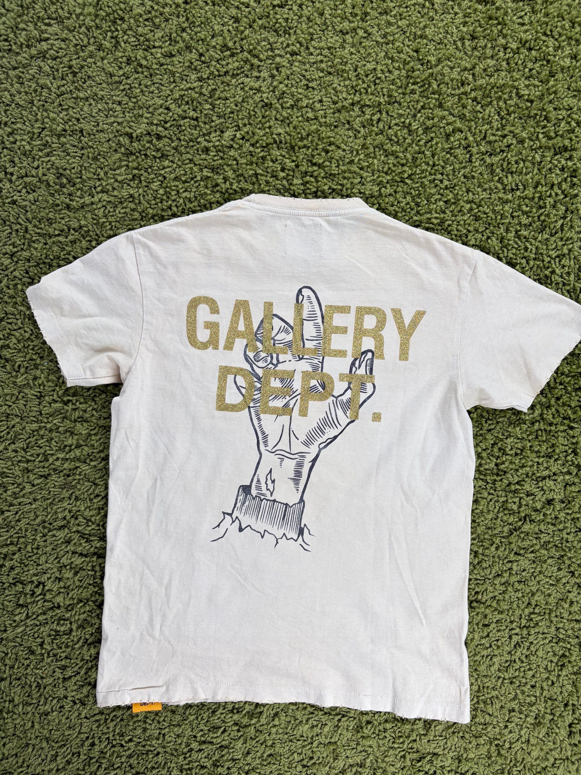 T shirt Gallery dept Size S panna e nera