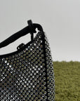 Borsa Prada Re Edition Nera con Cristalli