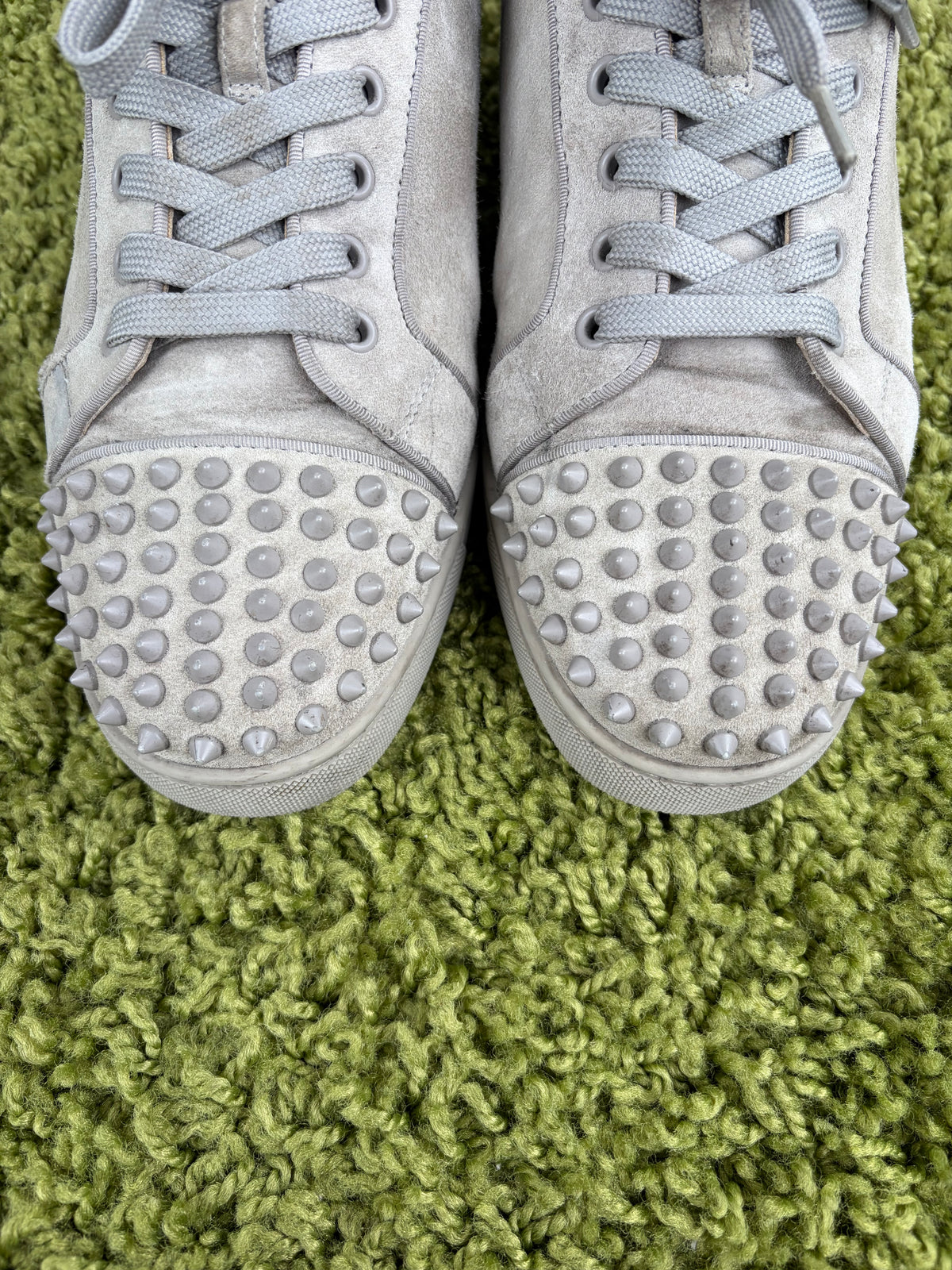 Christian Louboutin Spikes Low Grigia 42