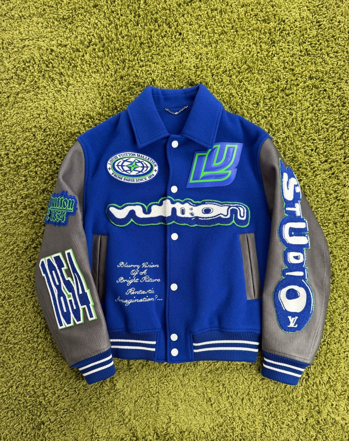 Varsity Blouson Louis Vuitton Blu Multicolor 46 - Second Hand Di Fiore