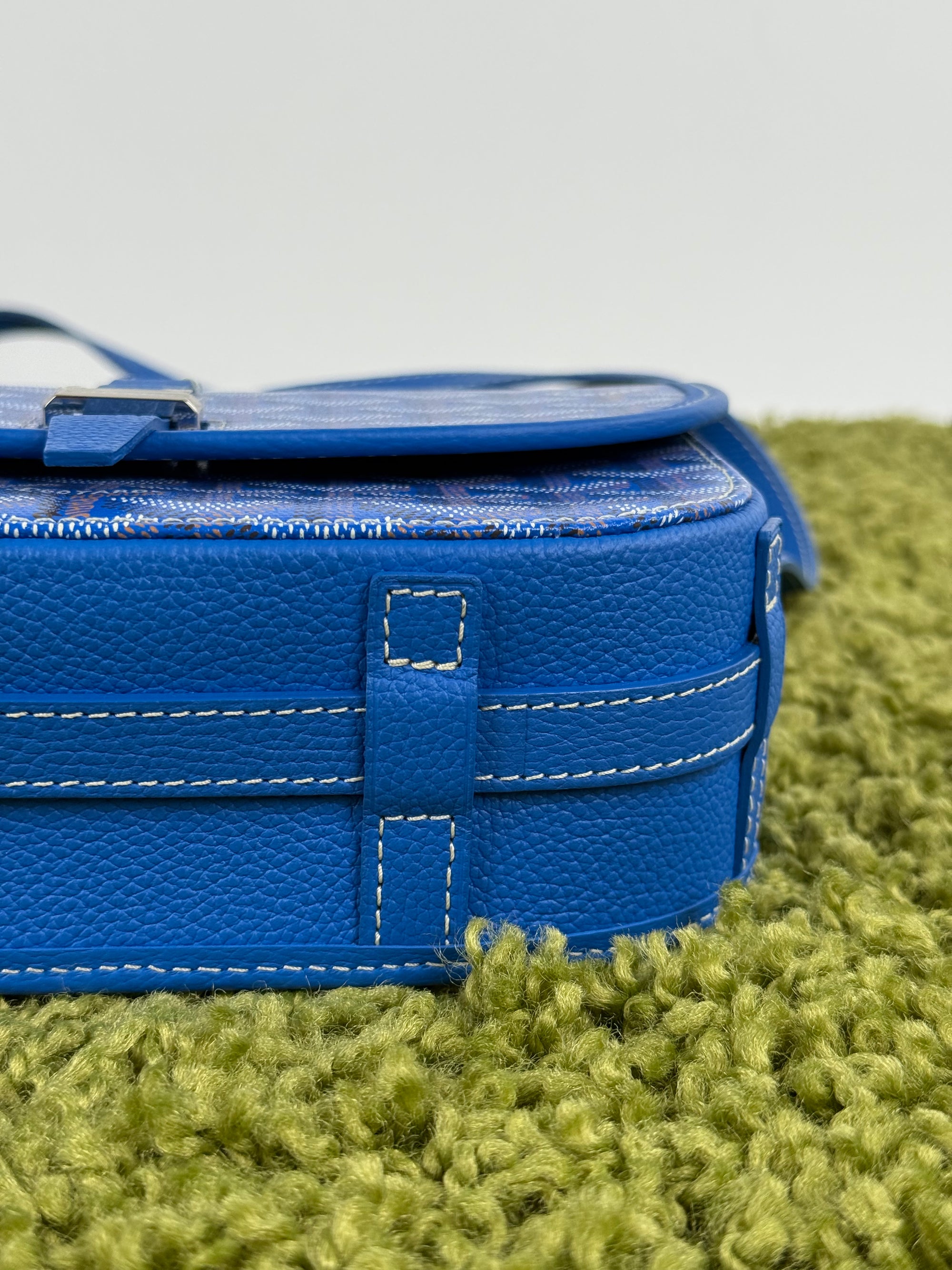 Borsa a tracolla belvedere goyard blu