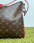Keepall Bandoulière 45 Louis Vuitton Marrone Rosso