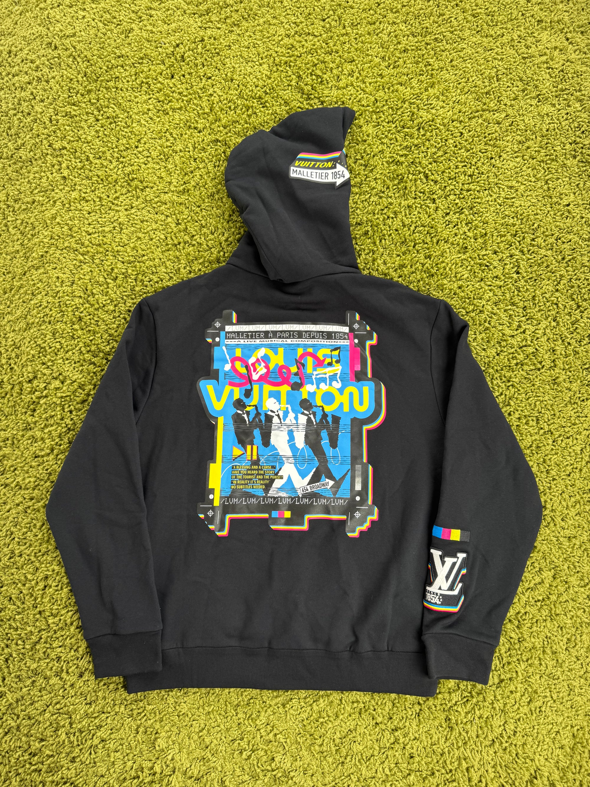Felpa Louis Vuitton Nera Multicolor L