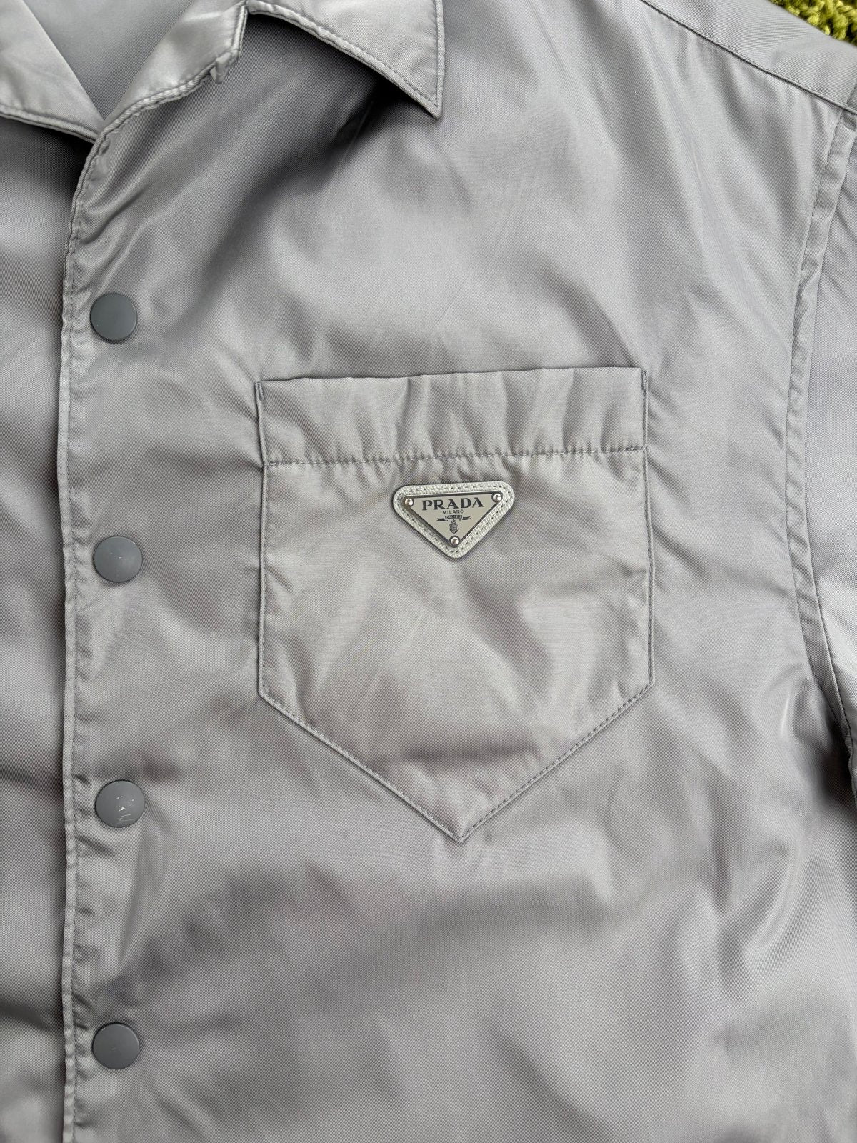 Camicia Prada In Re-Nylon grigio L - Second Hand Di Fiore