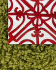 Piatto Quadrato Versace Balcon Du Guadalquivir Bianco Rosso