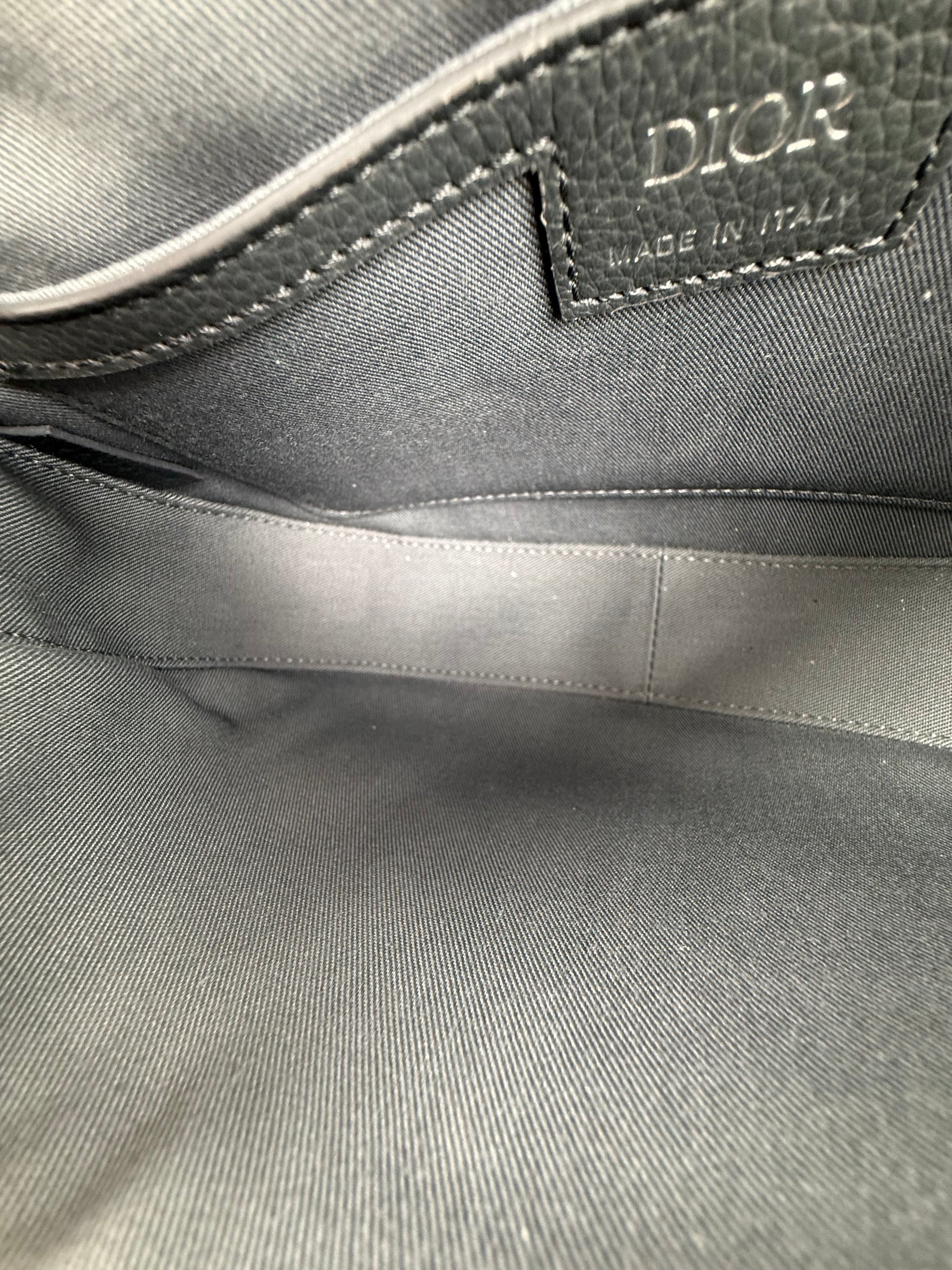 Borsa a tracolla saddle Christian Dior Nero