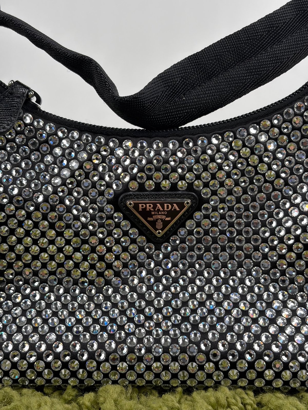 Borsa Prada Re Edition Nera con Cristalli - Second Hand Di Fiore