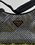 Borsa Prada Re Edition Nera con Cristalli