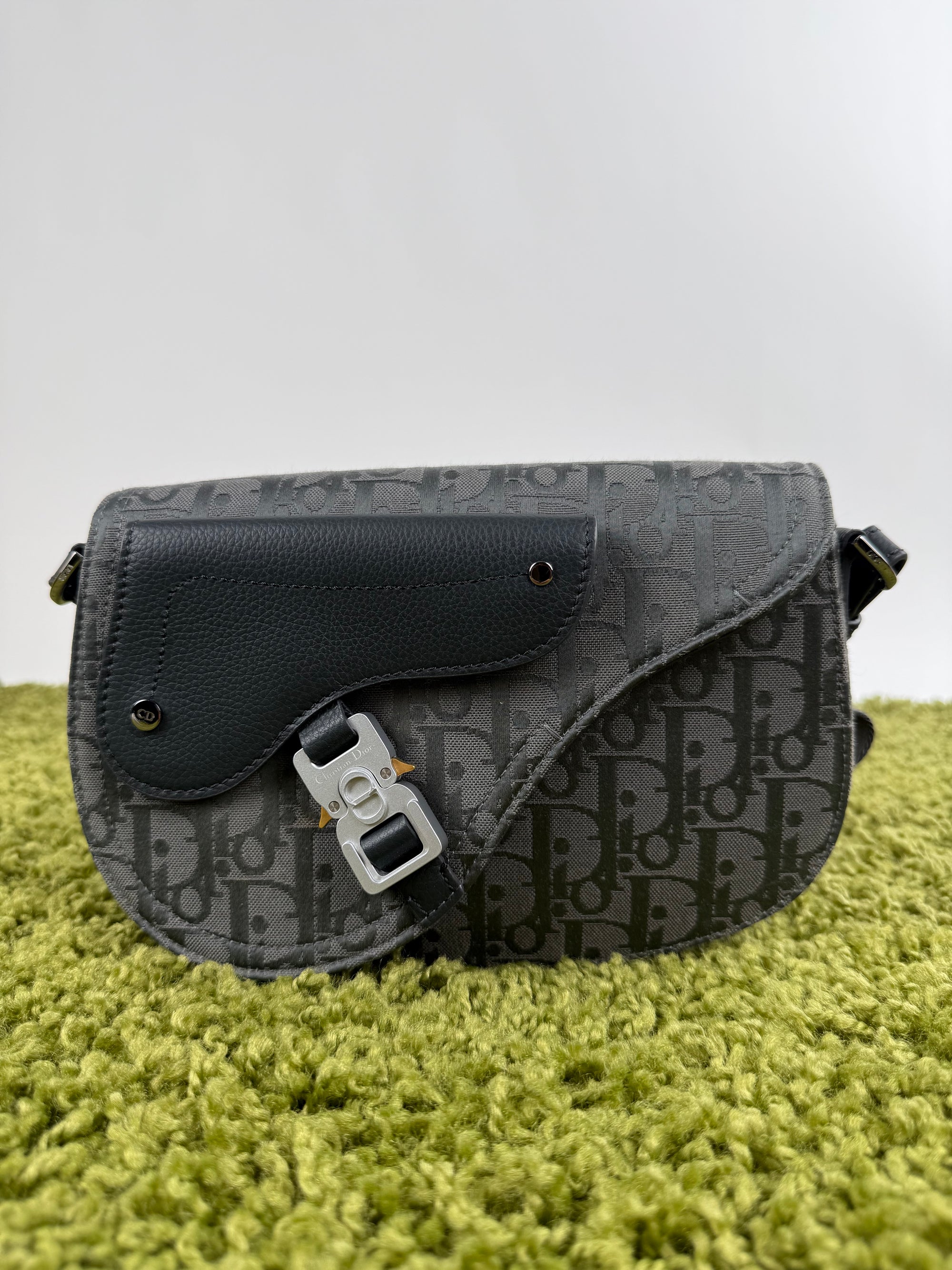 Borsa a tracolla saddle Christian Dior Nero