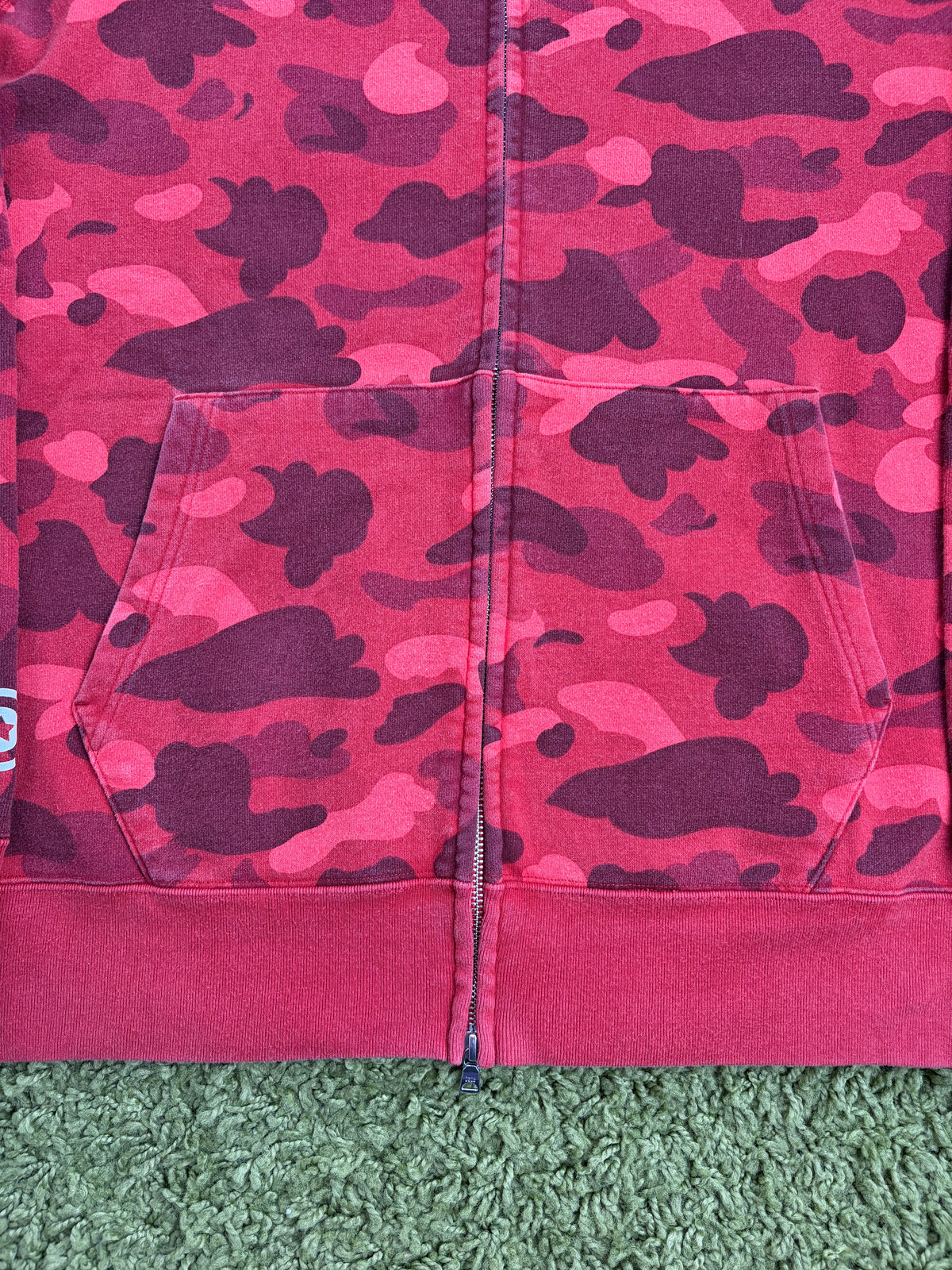 Zip Up Hoodie Bape Rosso XXL