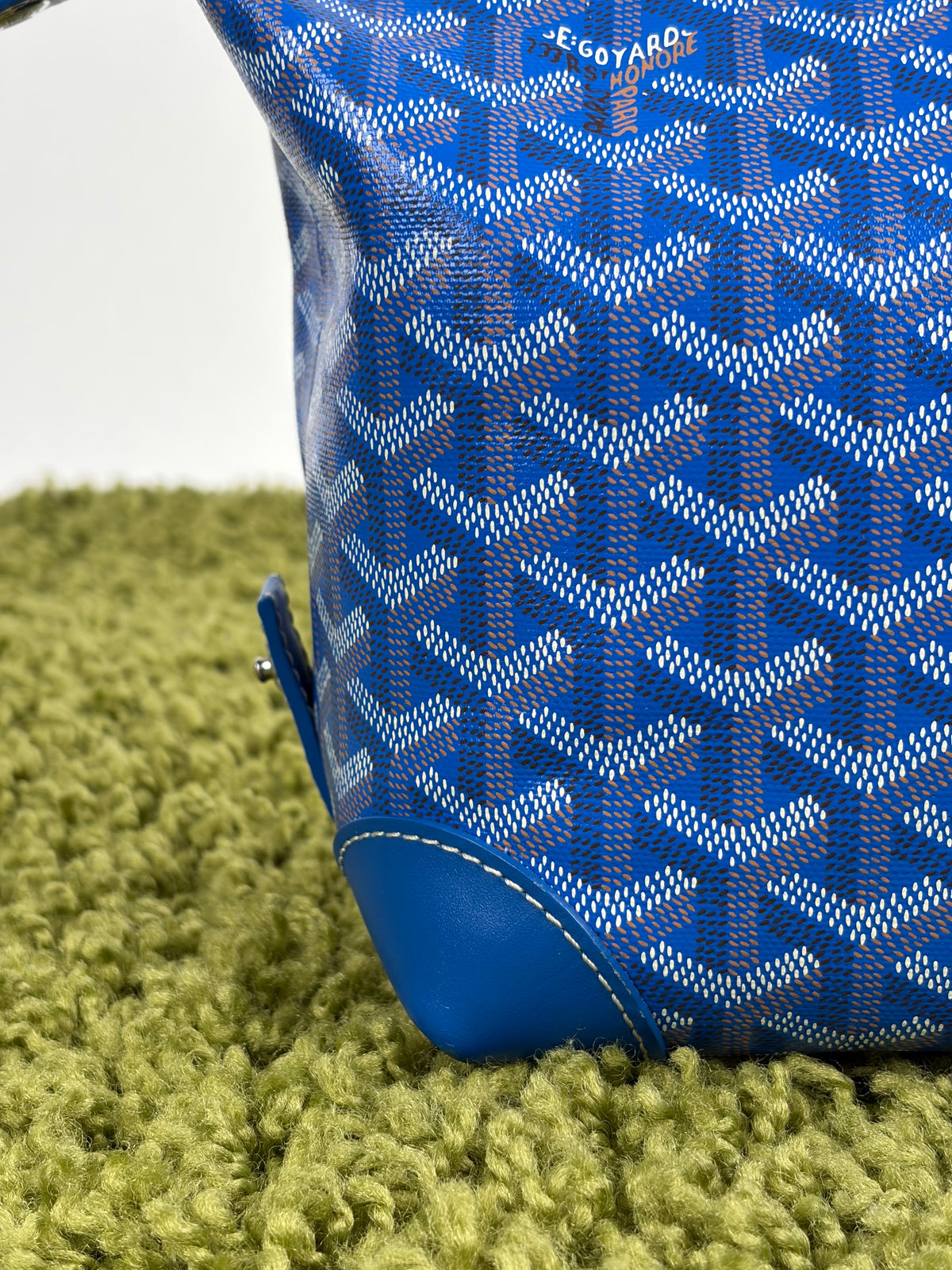 Beauty Case Boeing Goyard in tela Goyardine Blu