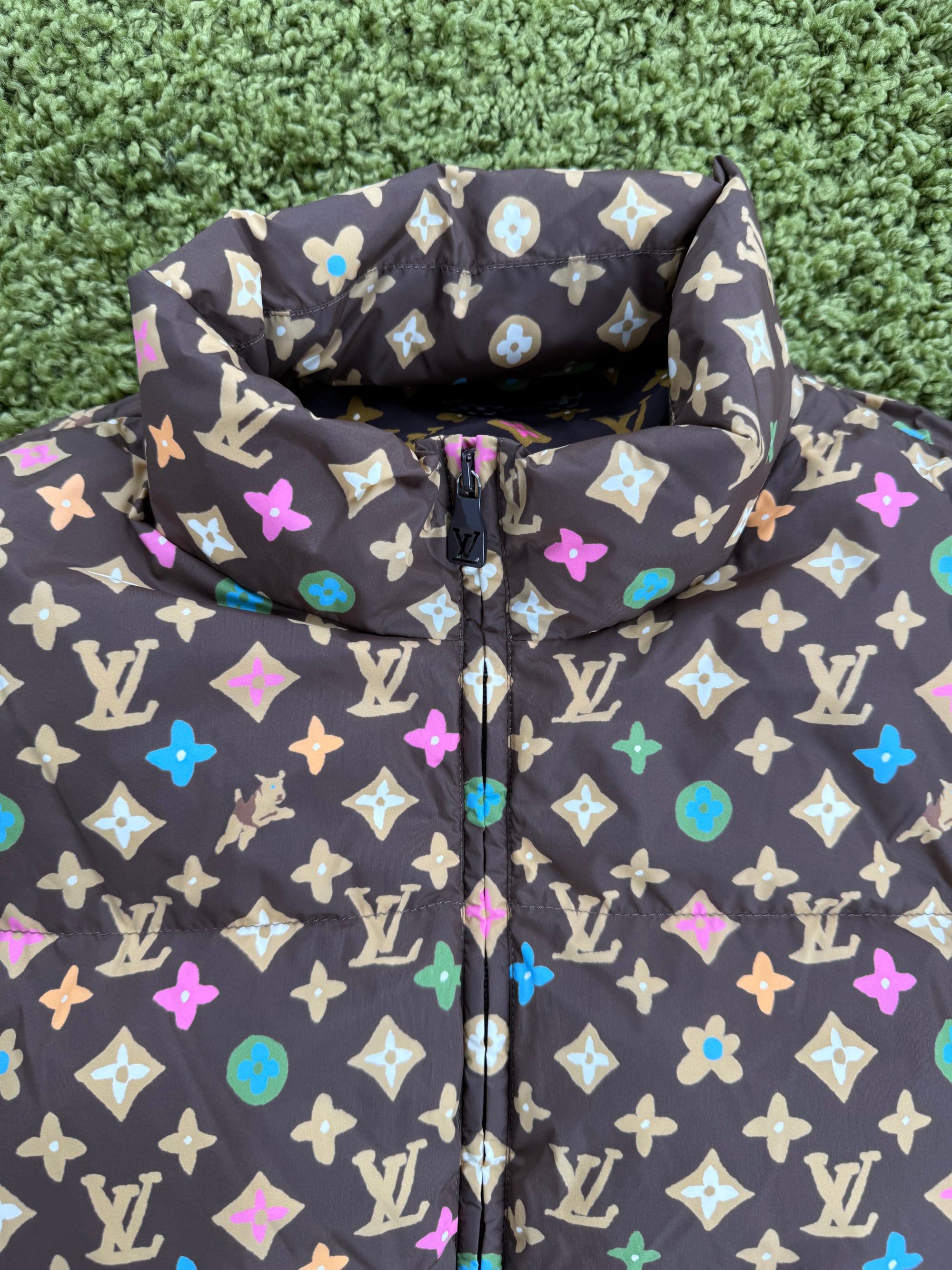 Giubbotto Louis Vuitton Marrone Multicolor 48