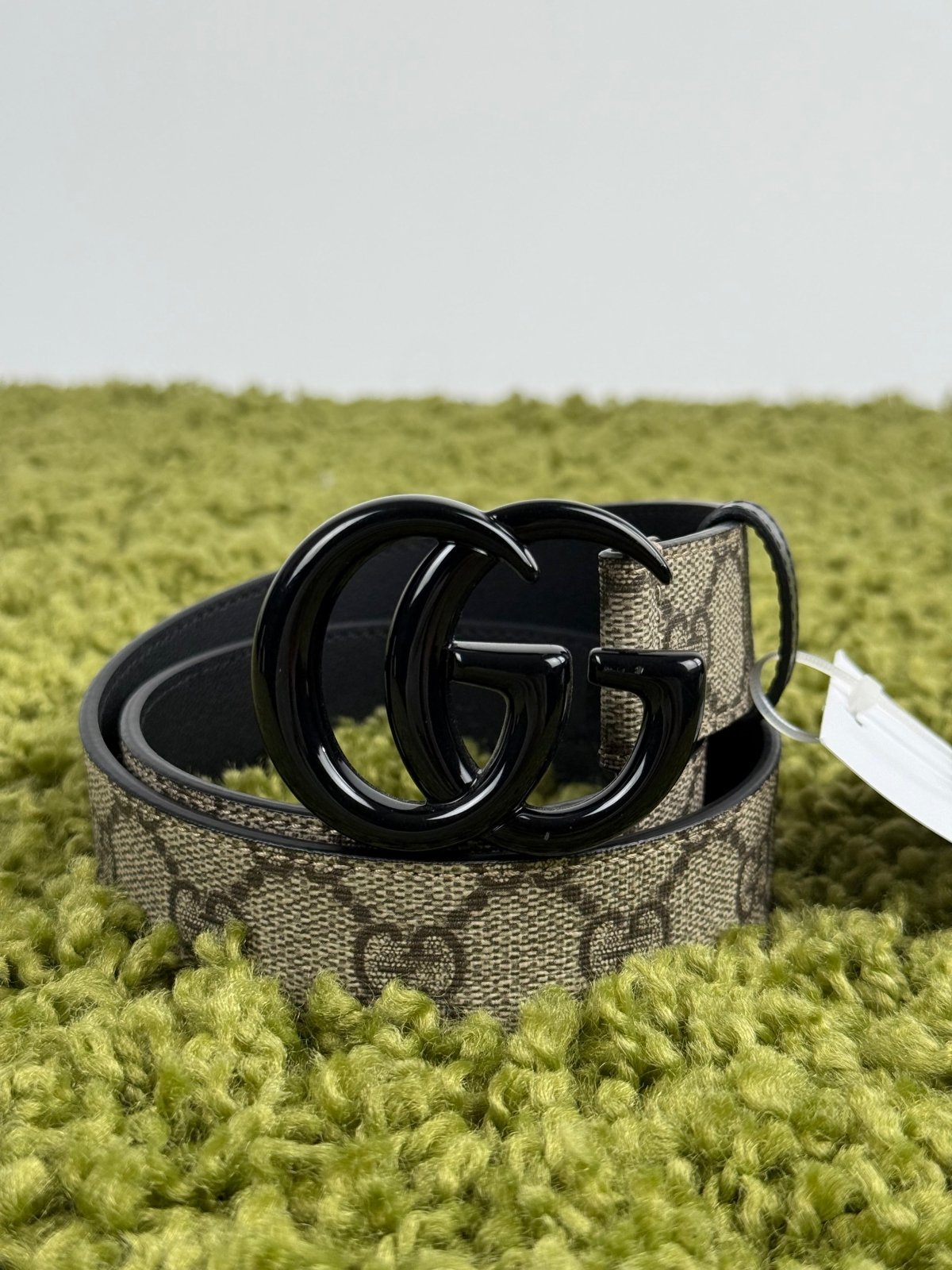 Cintura Gucci Beige con fibbia nera 65 - Second Hand Di Fiore