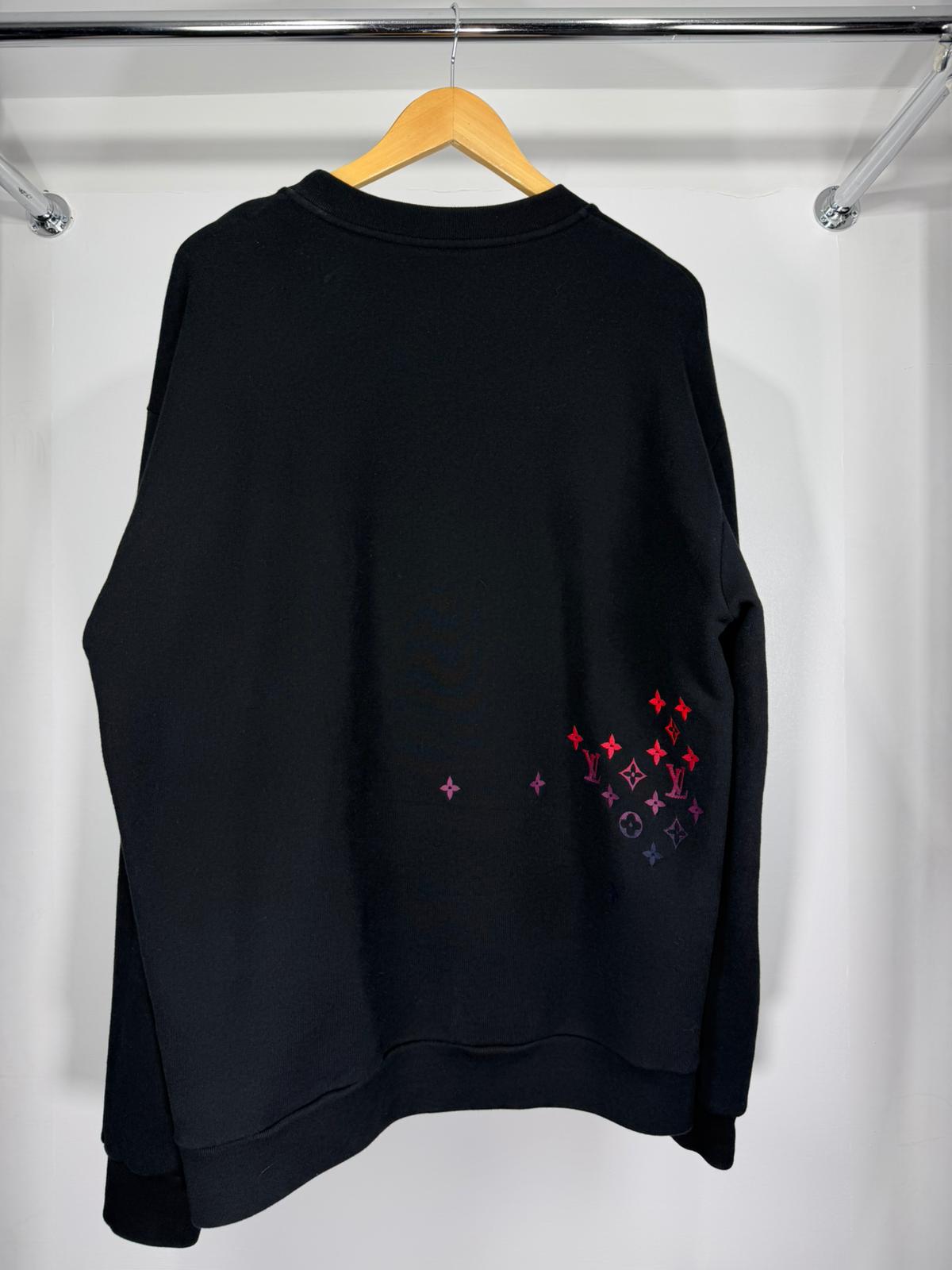 Maglioncino Luois Vuitton Size XL nero e multicolore