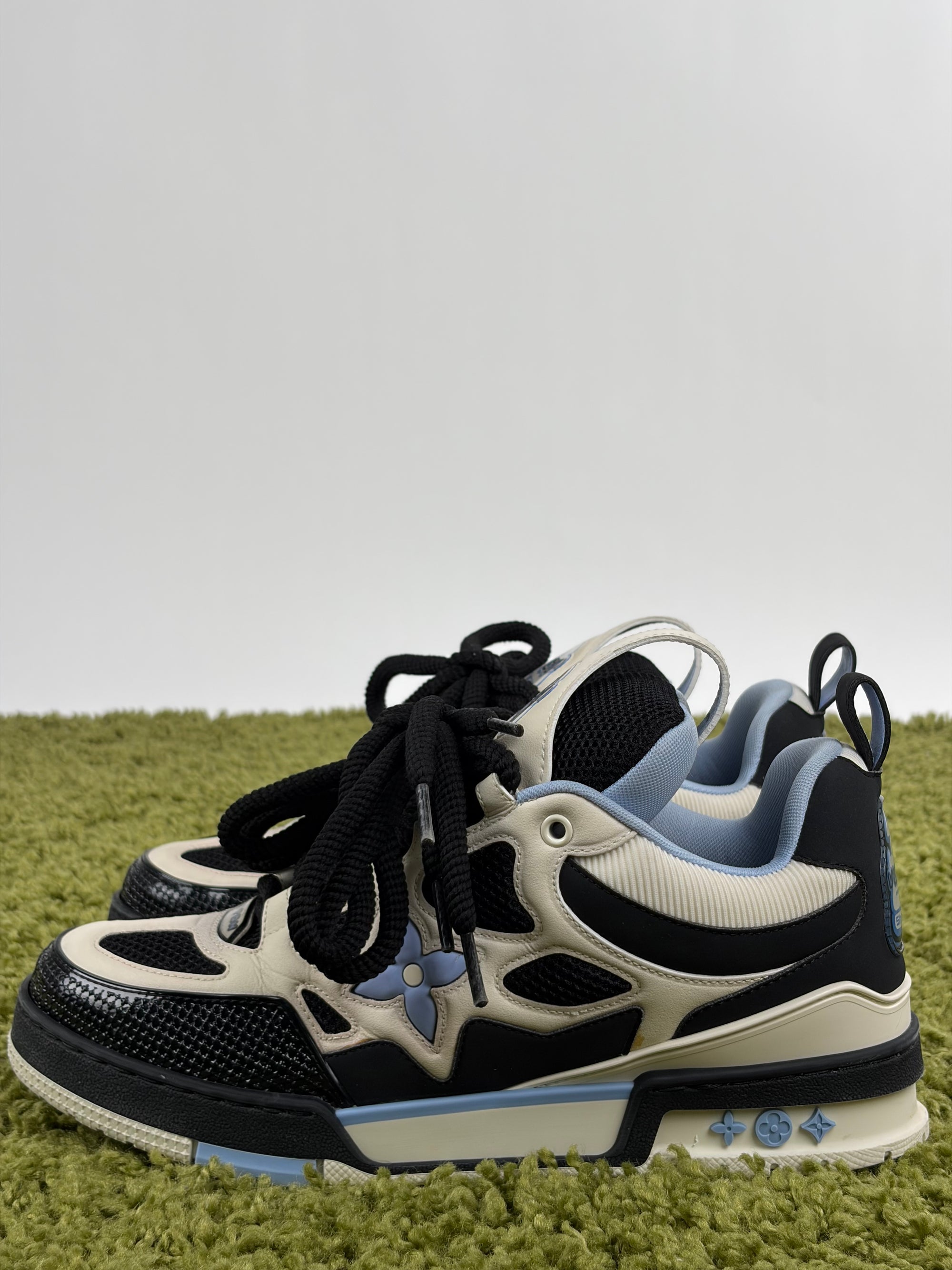Louis vuitton skate Size 7.5=41.5 calza 42.5 bianca nera e azzurra