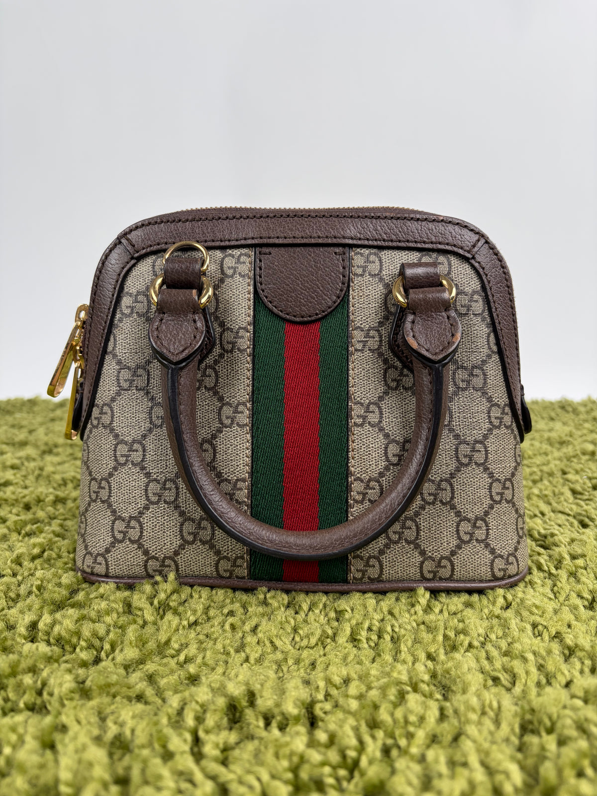Mini Borsa a Mano Ophidia Gucci Beige