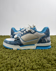 Louis Vuitton Trainer in Denim Azzurra 8
