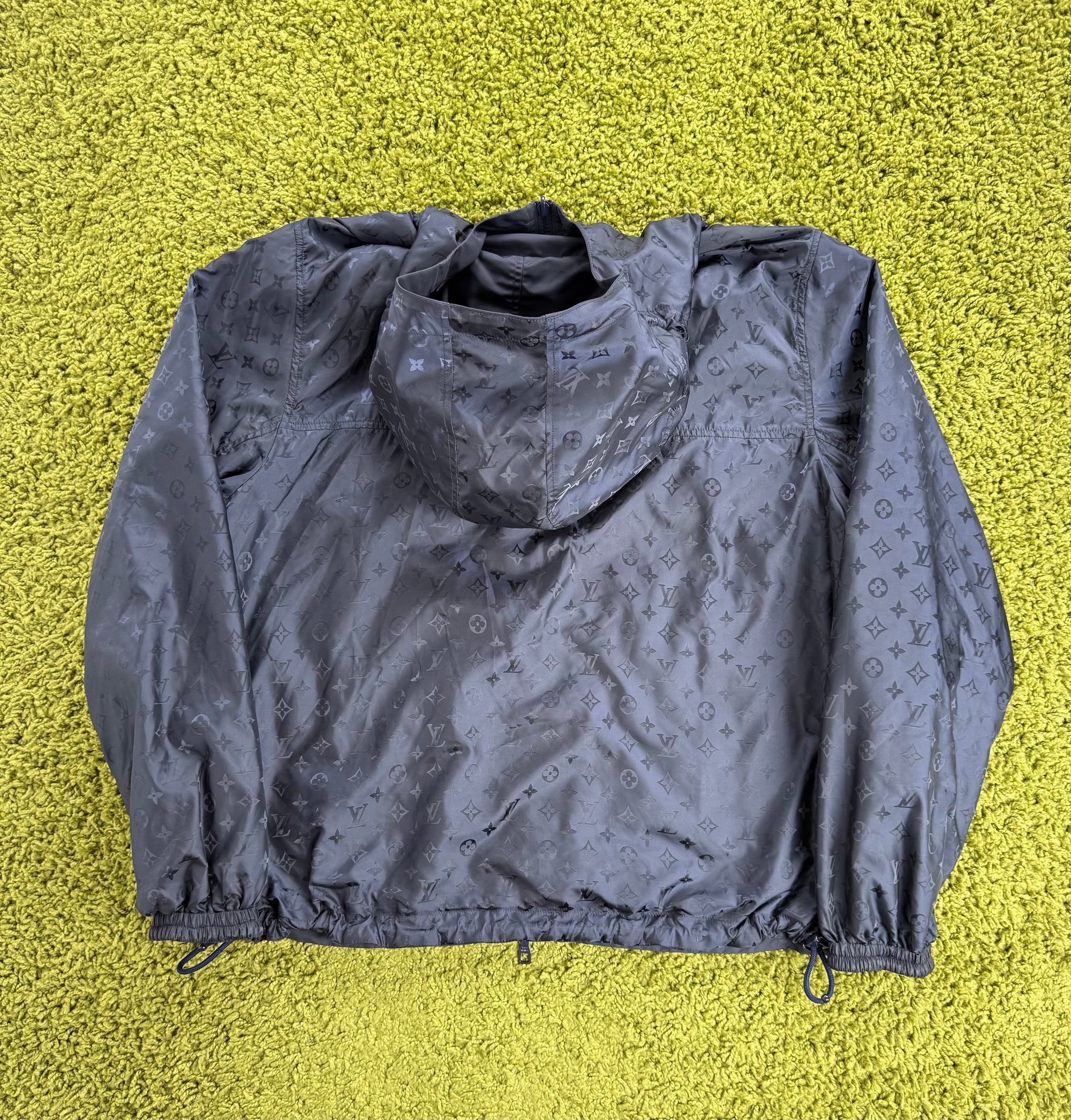 Giacca a vento Monogram Reversibile Louis Vuitton Blu Nero 56