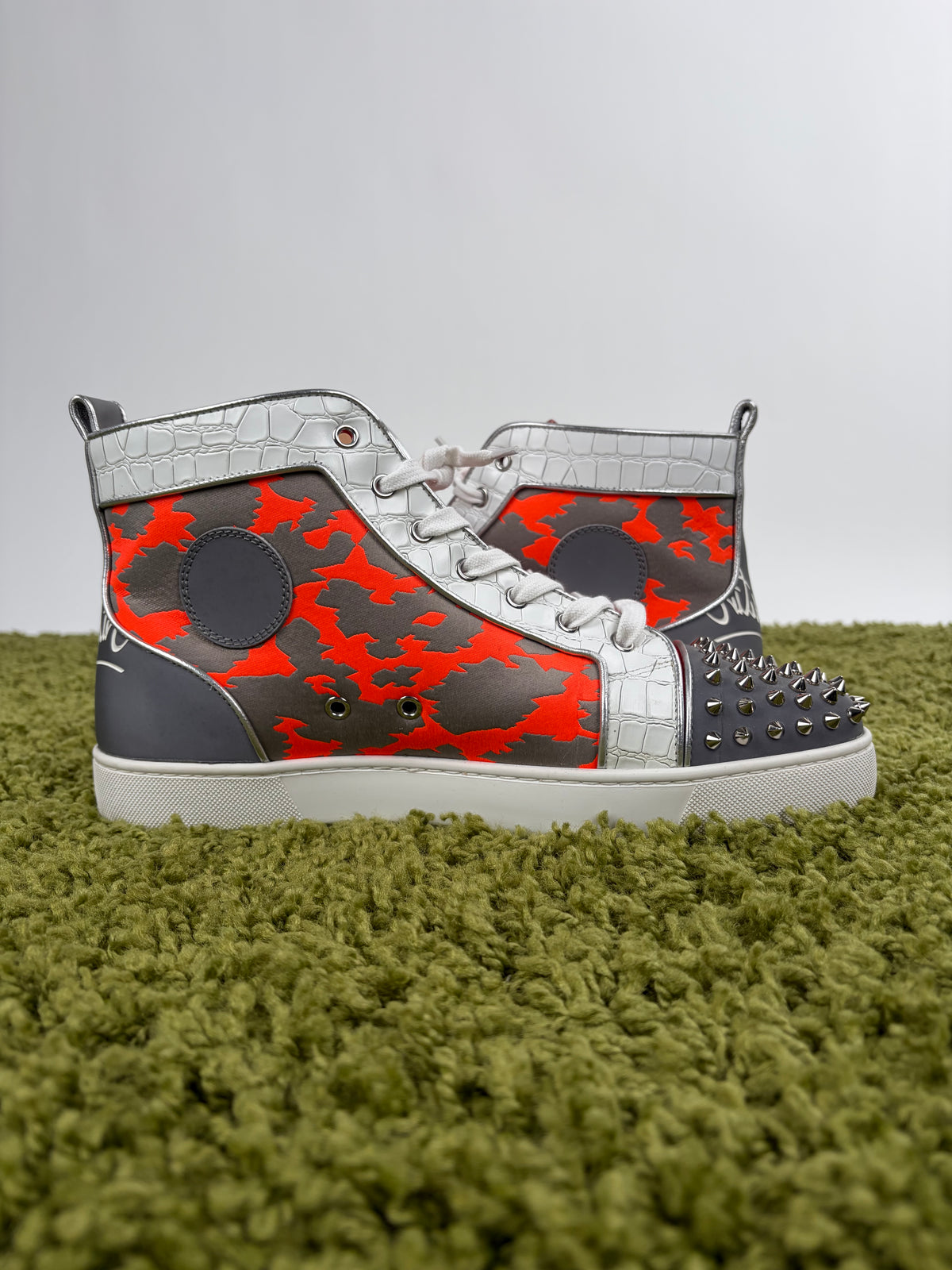 Christian Louboutin Spikes High Bianca Multicolor 44.5