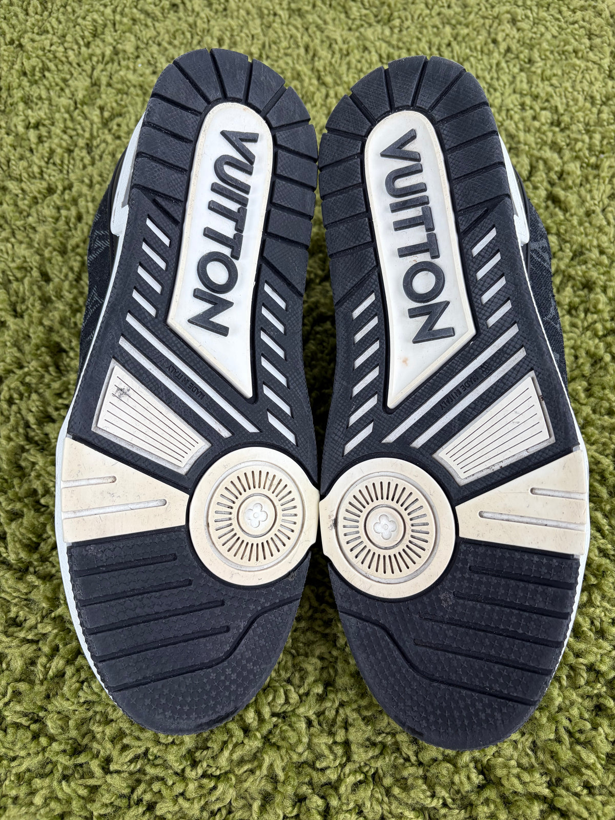 Louis Vuitton Trainer In Denim Nera  8.5
