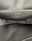 Borsa Messenger Louis Vuitton Macassar Archy Gm con finiture in pelle nera