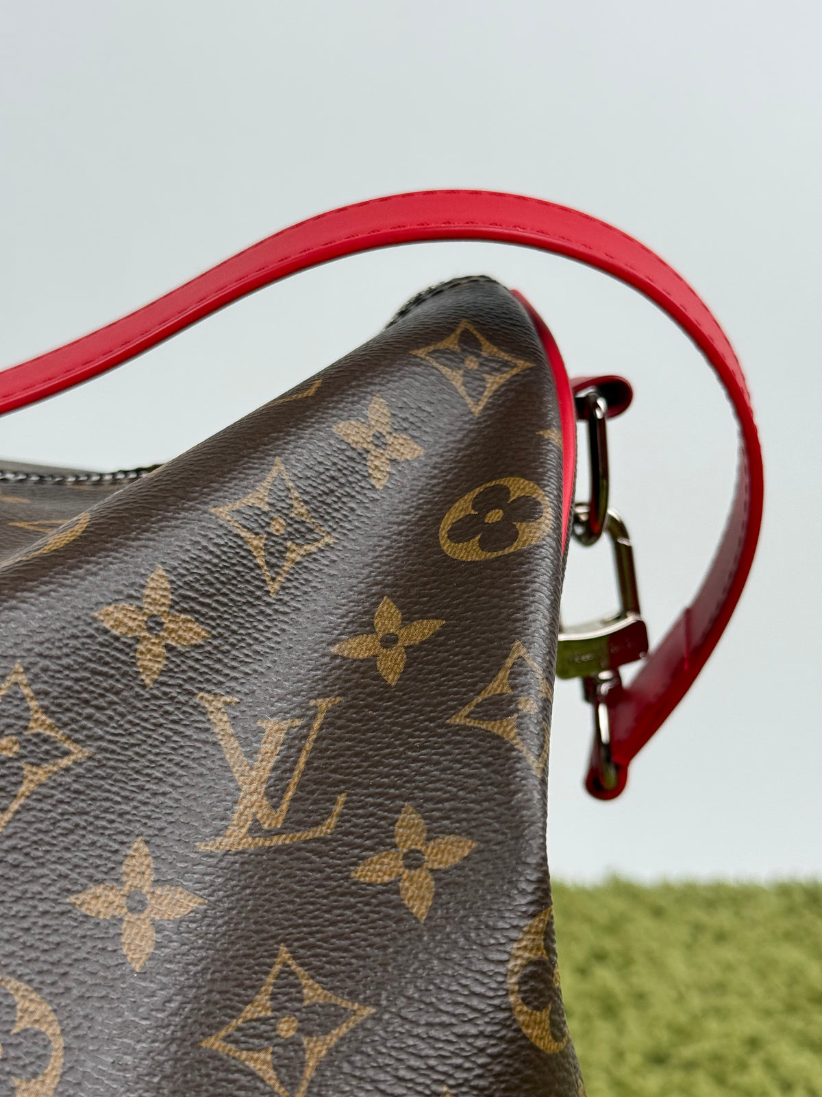 Keepall Bandoulière 45 Louis Vuitton Marrone Rosso