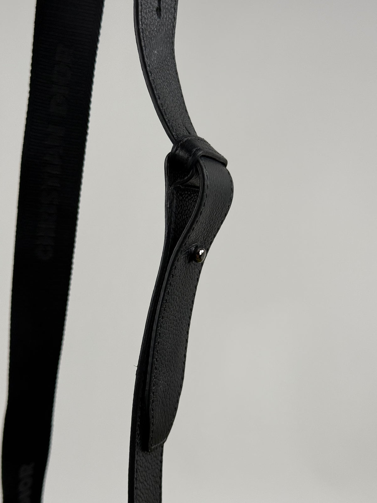 Borsa a tracolla saddle in jacquard Christian Dior Nero