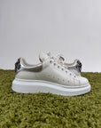 Alexander Mcqueen Sneaker bianca con dettaglio in argento 38.5