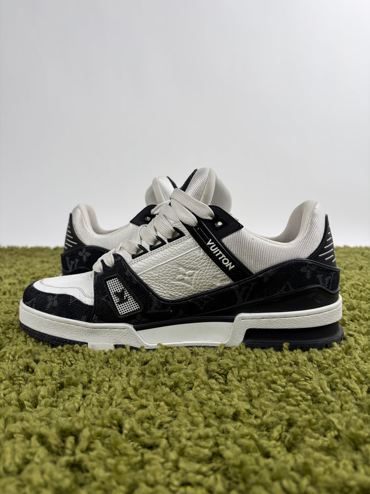 Louis Vuitton Trainer In Denim Nera  8.5